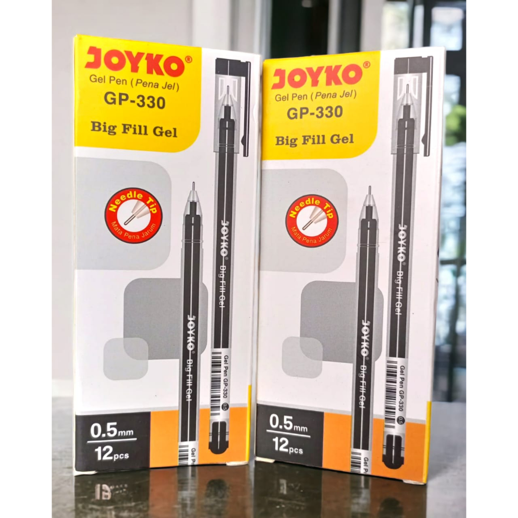 

Gel Pen Pulpen Pena Joyko GP-330 Big Fill Gel 0.5 mm 1 Box 12 PCS ATK