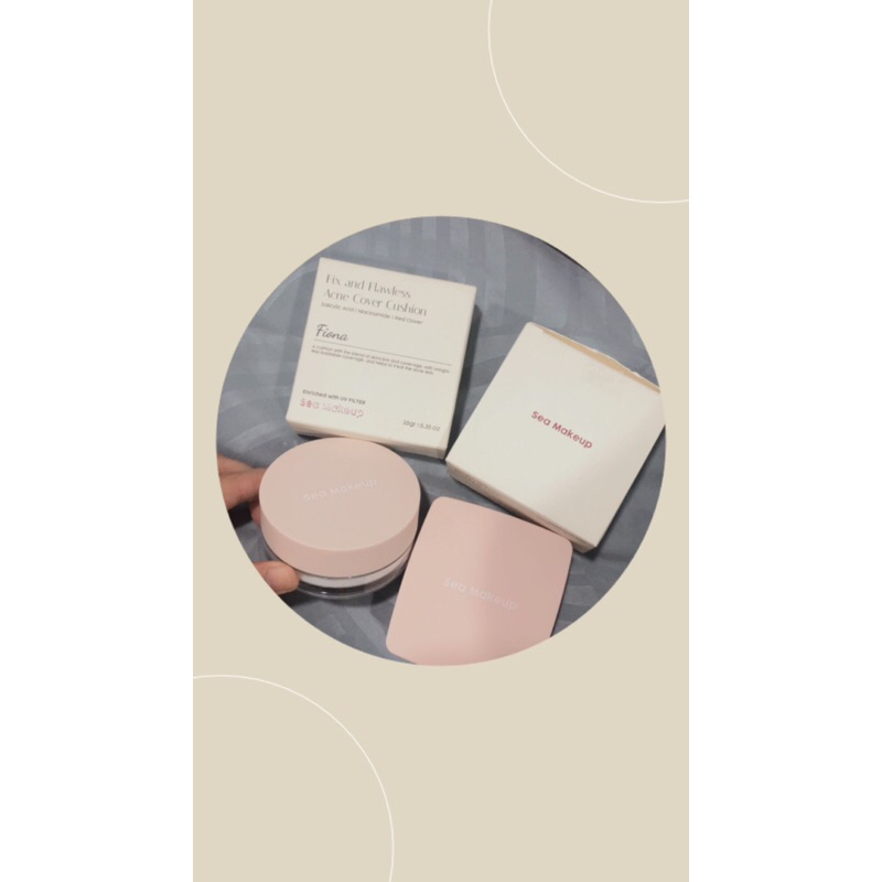 Preloved Cushion & Loose Powder Sea Makeup (Shade Fiona)