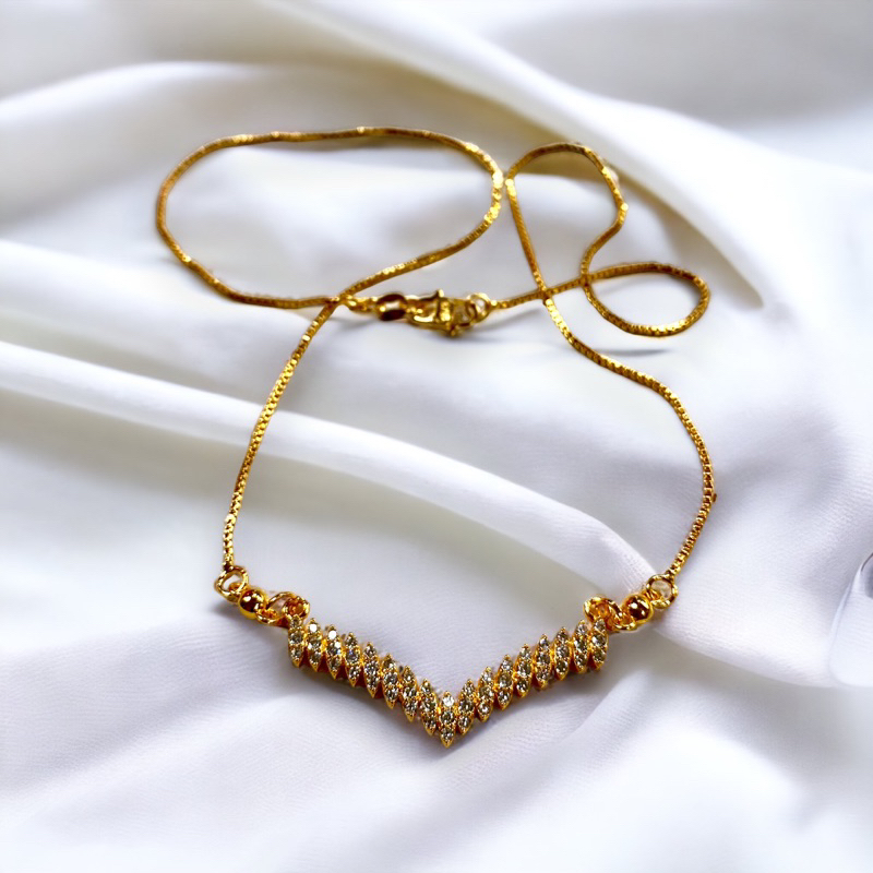 kalung Fuji //kalung lapis emas//kalung/perhiasan