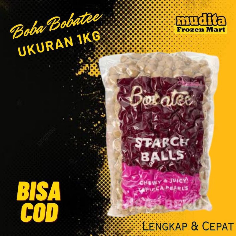 

Boba bubble tapioka bobatee Mentah 1kg