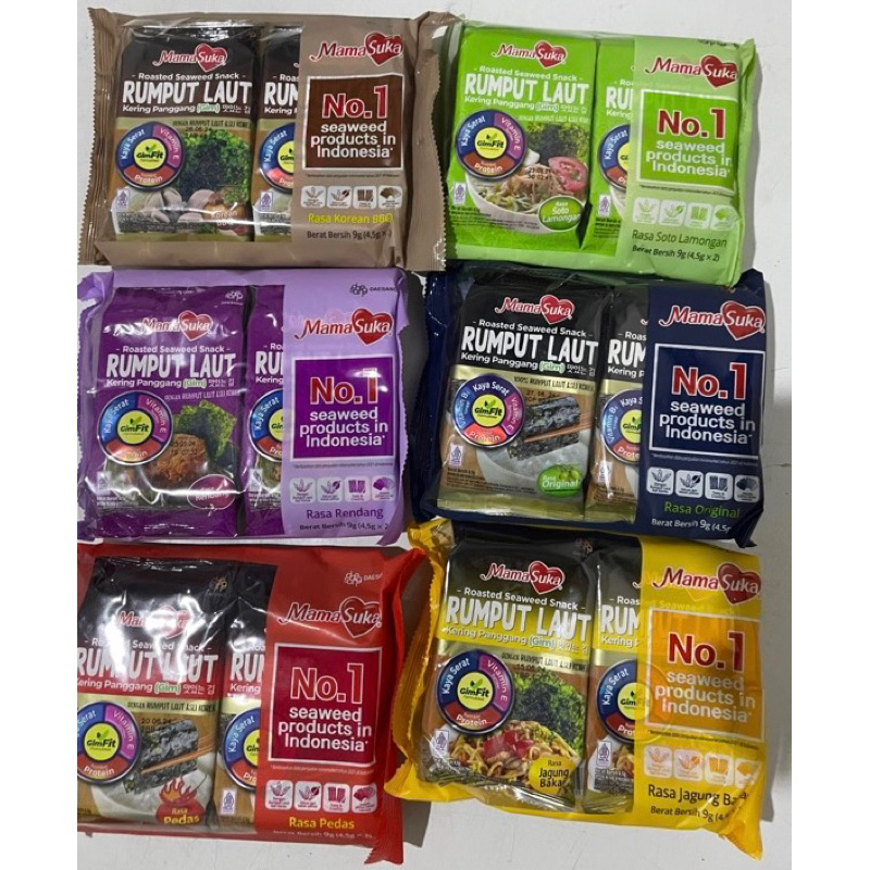 

Rumput Laut Mamasuka / Nori Mamasuka ( 1 pack isi 2 ) MURAH