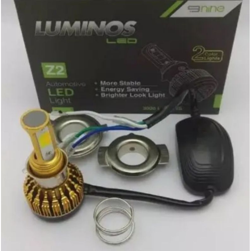 LAMPU LED MOTOR MOBIL Z2 H4 H6 LUMINOS 2 WARNA PUTIH KUNING