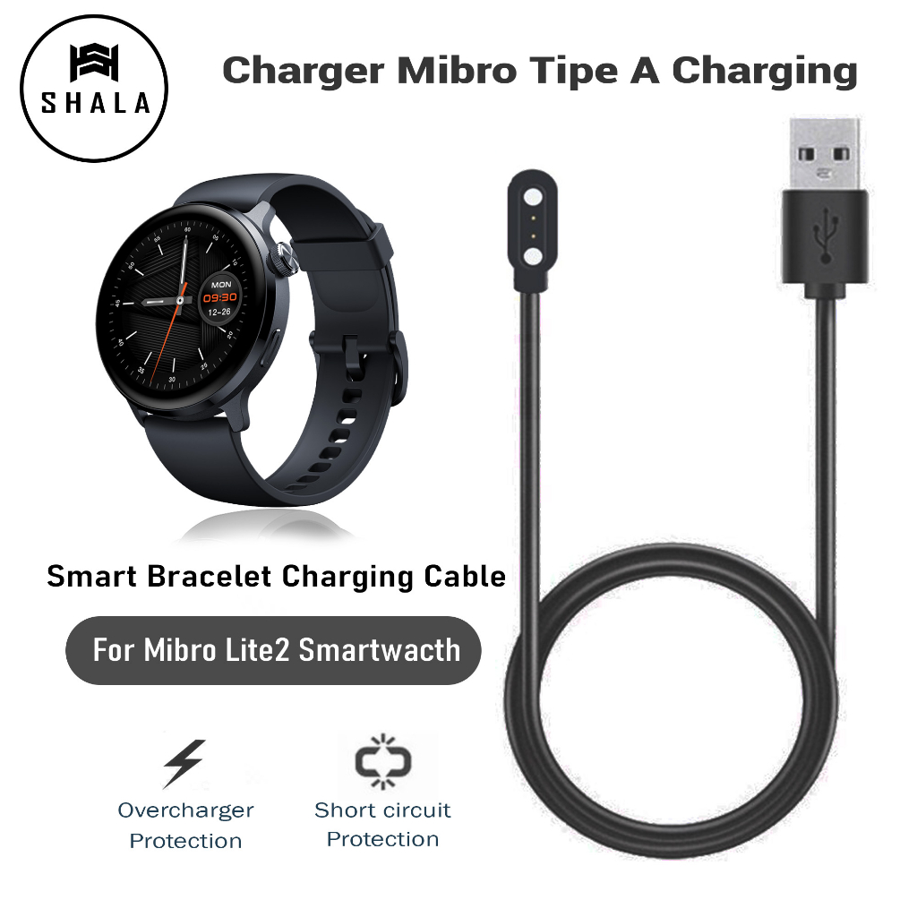 Kabel Charger Xiaomi Mibro Lite2 Smartwacth Tipe A Charging