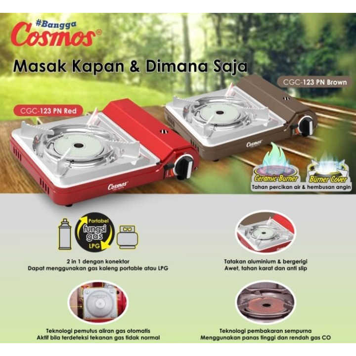 Kompor Gas Portable Cosmos CGC-123PN
