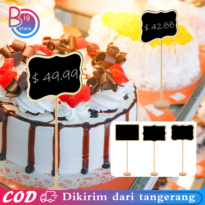 

10PCS MINI CHALKBOARD MINI PAPAN TULIS MINI PAPAN KAPUR MENU CAFE PAPAN TULIS KAPUR KECIL