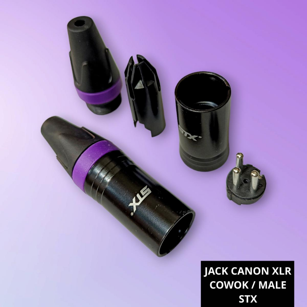 Jack Canon Cowok STX XLR Male Colokan Jak Jek STX