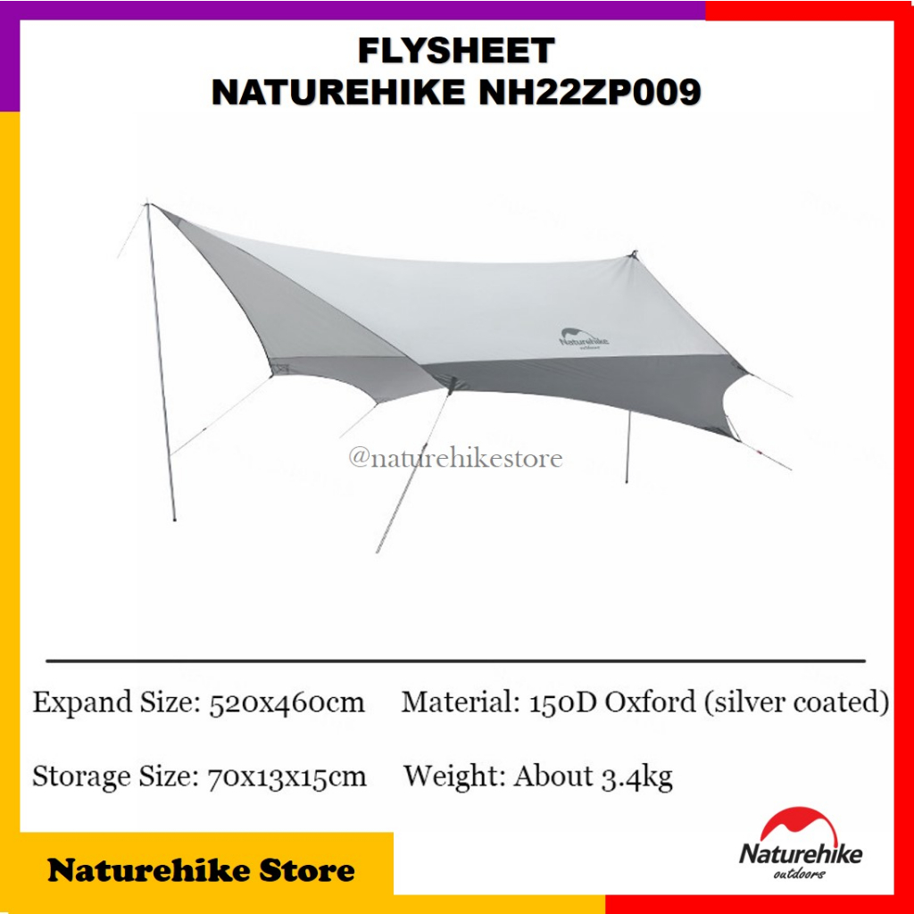 Flysheet Tenda Camping Outdoor Naturehike NH22ZP009