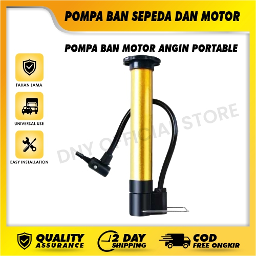 Pompa Ban Sepeda dan Motor / Pompa Ban Motor Angin Portable