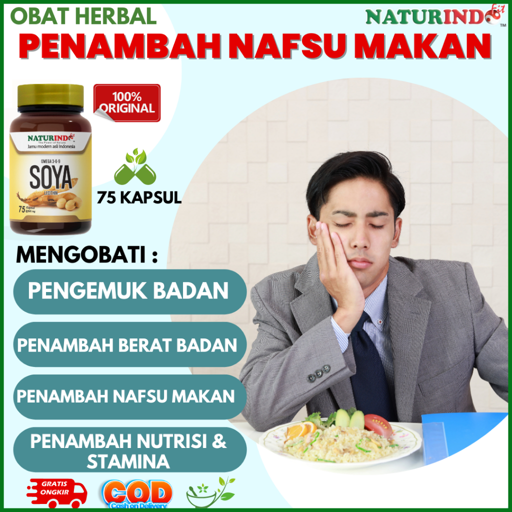 Suplemen Penambah Nafsu Makan Anak & Dewasa Obat Menambah Nafsu Makan Herbal Ampuh Omega 367 Soya