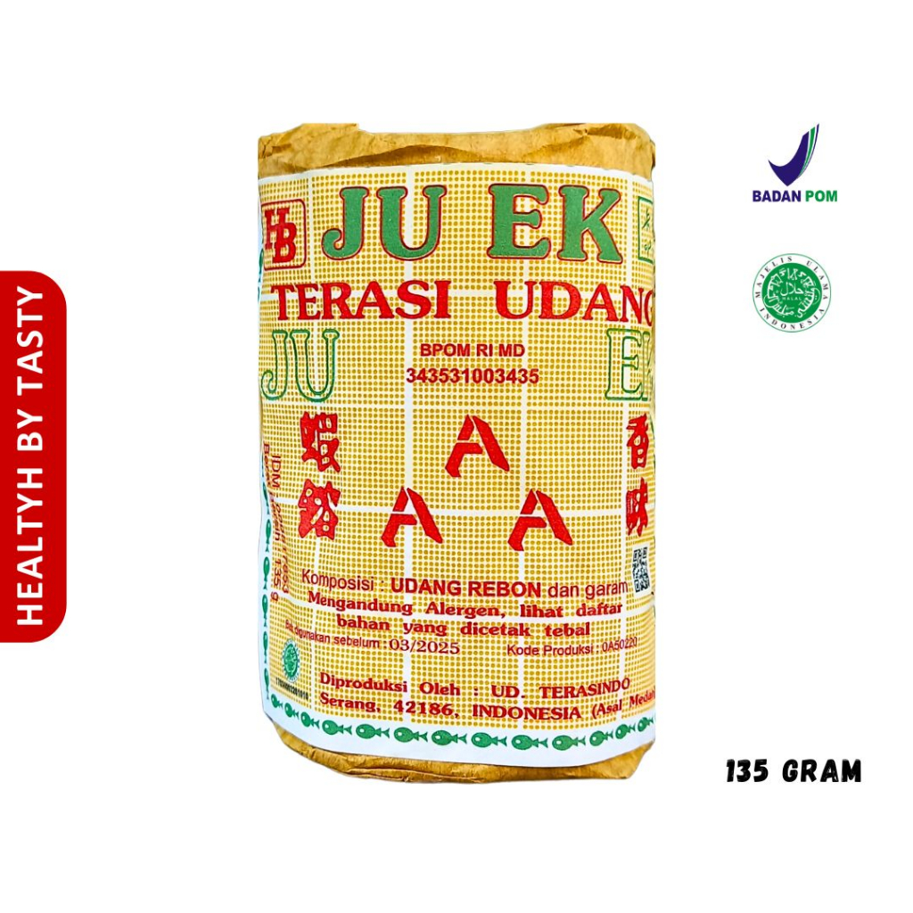 

Terasi Udang JU EK Terasi JUEK Terasi Asli Belacan Medan 135 gr