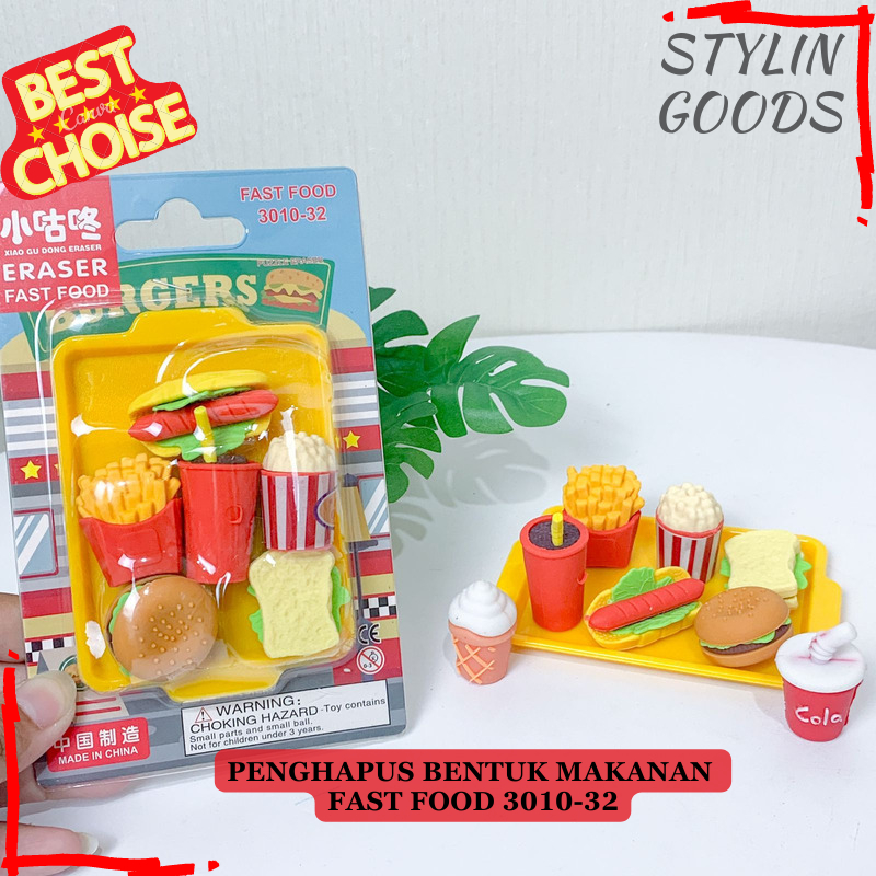 

1 SET 6 KARET PENGHAPUS SETIP BENTUK PENGHAPUS BURGER KOLA VERSI DUA COVER 3010-32 MIRIP BANGET SAMA ASLI!! ALAT TULIS BISA COD