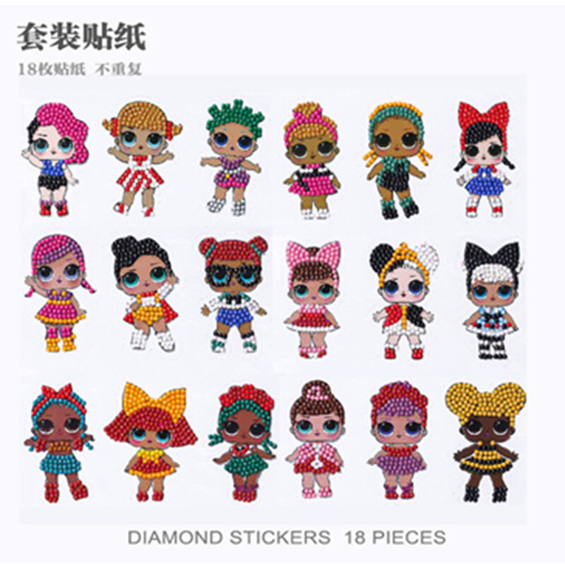 

DIY Diamond painting sticker LoL