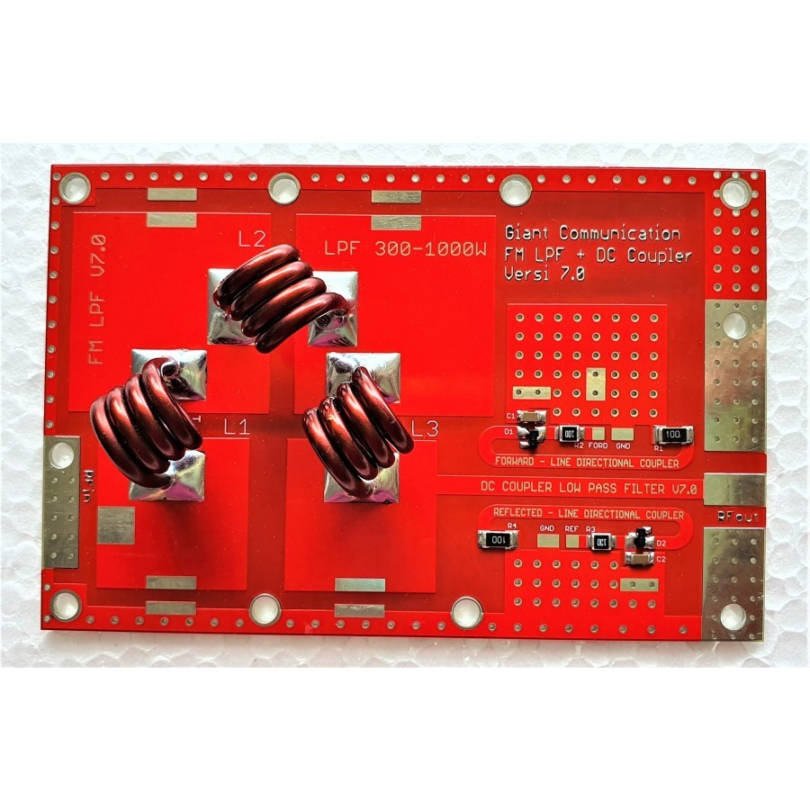 Low Pass Filter FM 87.5-108 Mhz + DC Coupler FWD REF 1000W LPF