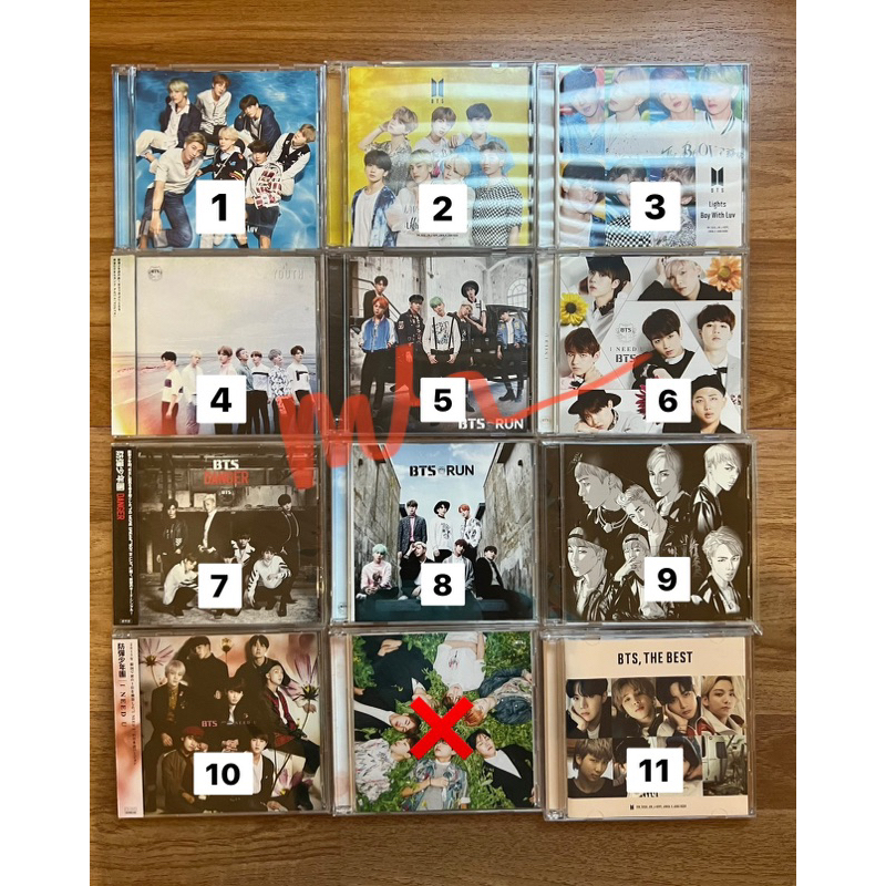 CD JEPANG BANGTAN BTS DANGER RUN I NEED U LIGHTS YOUTH