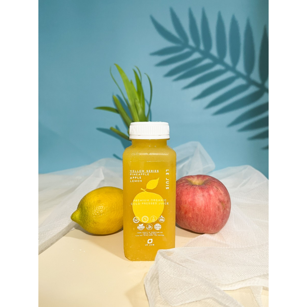 

Yellow Series Jus Nanas Apel Lemon Cold Pressed Juice Organic Le Juis