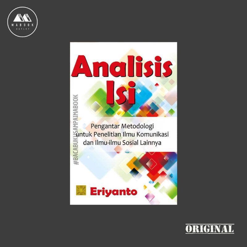 [ORI] Analisis Isi: Pengantar Metodologi untuk Penelitian Ilmu Komunikasi dan Ilmu-ilmu Sosial Lainn