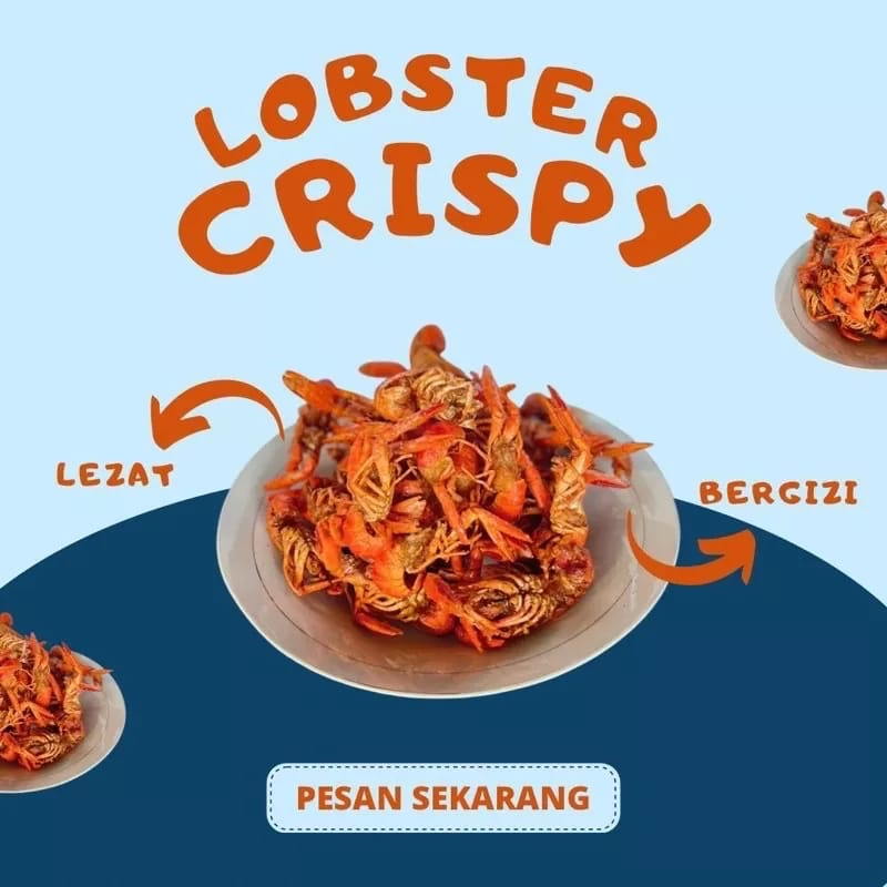 

Lobster Air Tawar Krispi (Cocok untuk cemilan atau lauk) kemasan 100 gr