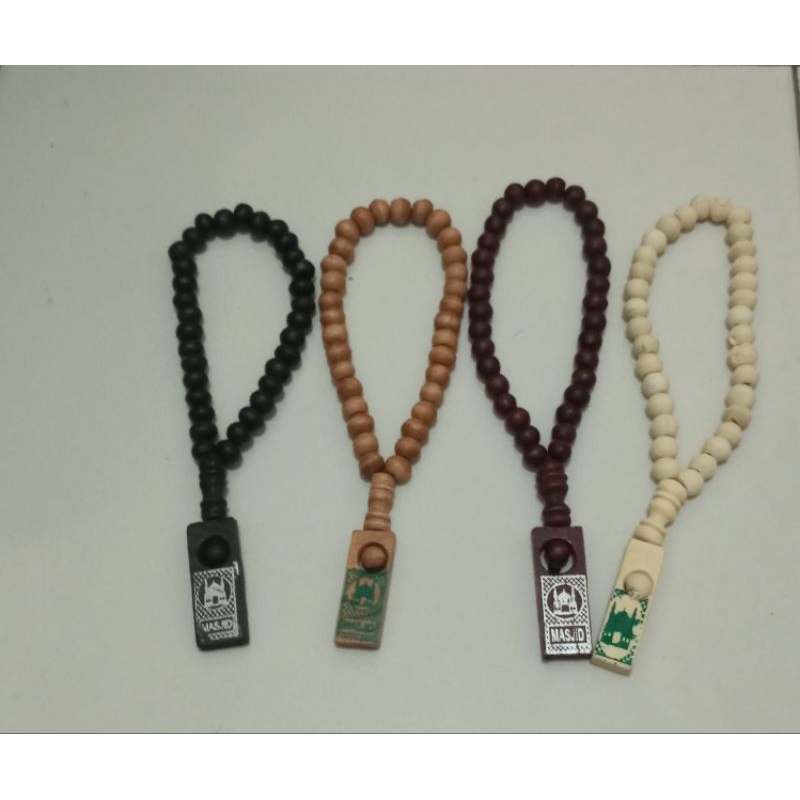 tasbih kayu isi 33, souvenir oleh oleh haji dan umroh yasin tahlil