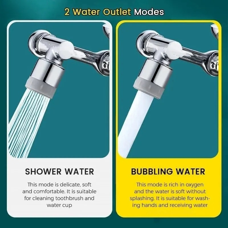 Extender Faucet Rotation 2 Mode Sambungan Kran Wastafel Rotary REF2