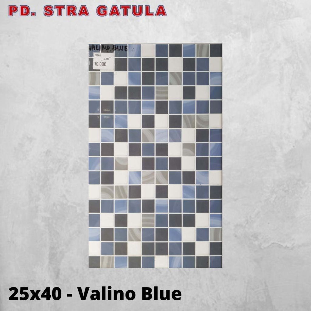 Keramik Mulia 25x40 Valino Blue - Keramik dinding - Keramik Kamar Mandi