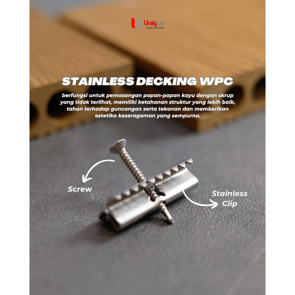 Stainless Clip Decking / Accessories Decking / Composite Deck Fasteners