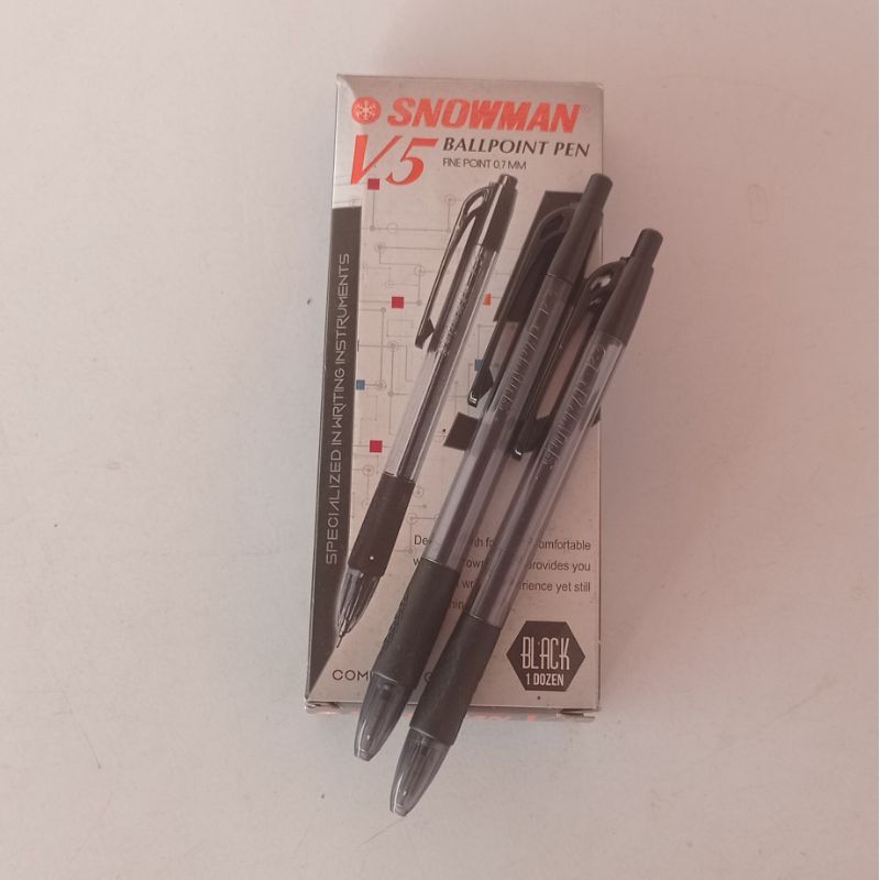 

SNOWMAN BALLPOINT PEN V.5/ BLACK / FINE POINT 0,7 MM