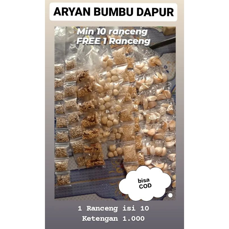 

Bumbu dapur rentengan