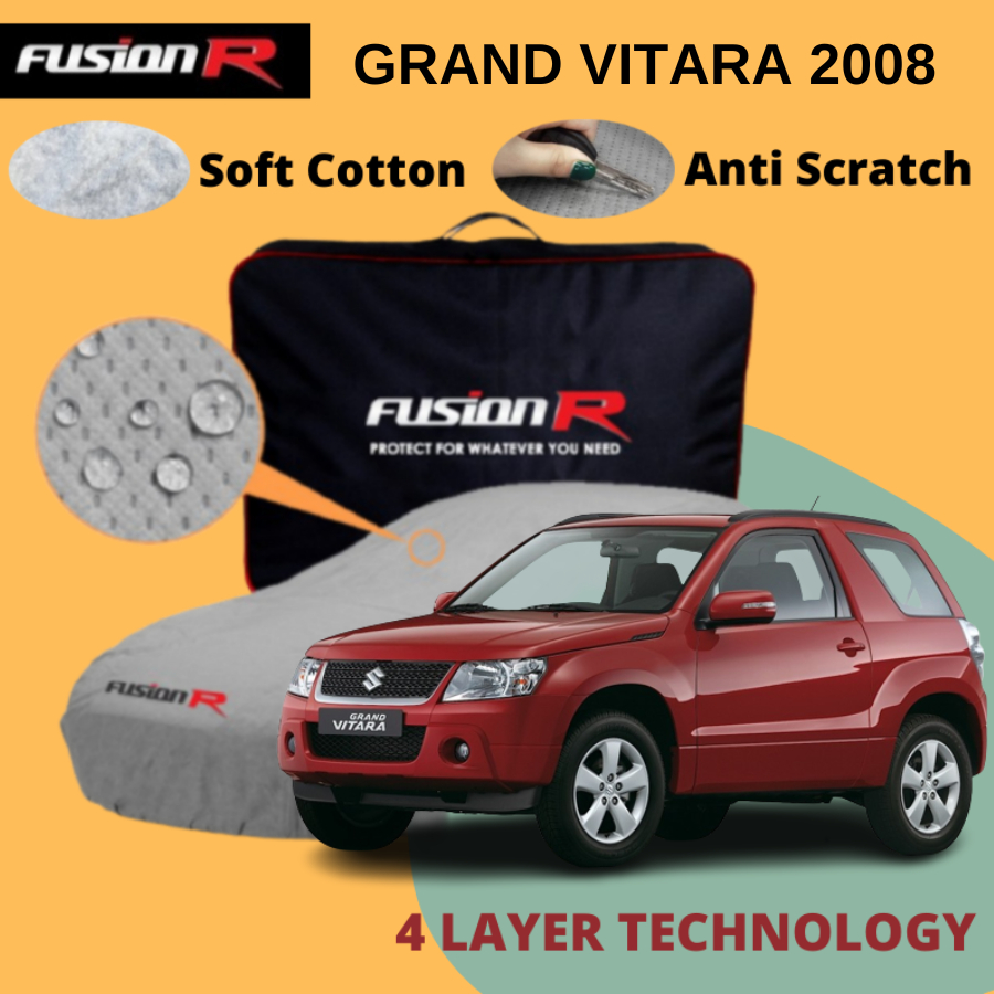 COVER MOBIL GRAND VITARA 2008 4 LAYER / SARUNG GRAND VITARA 2008 4 LAYER FUSION R MULTI WATERPROOF