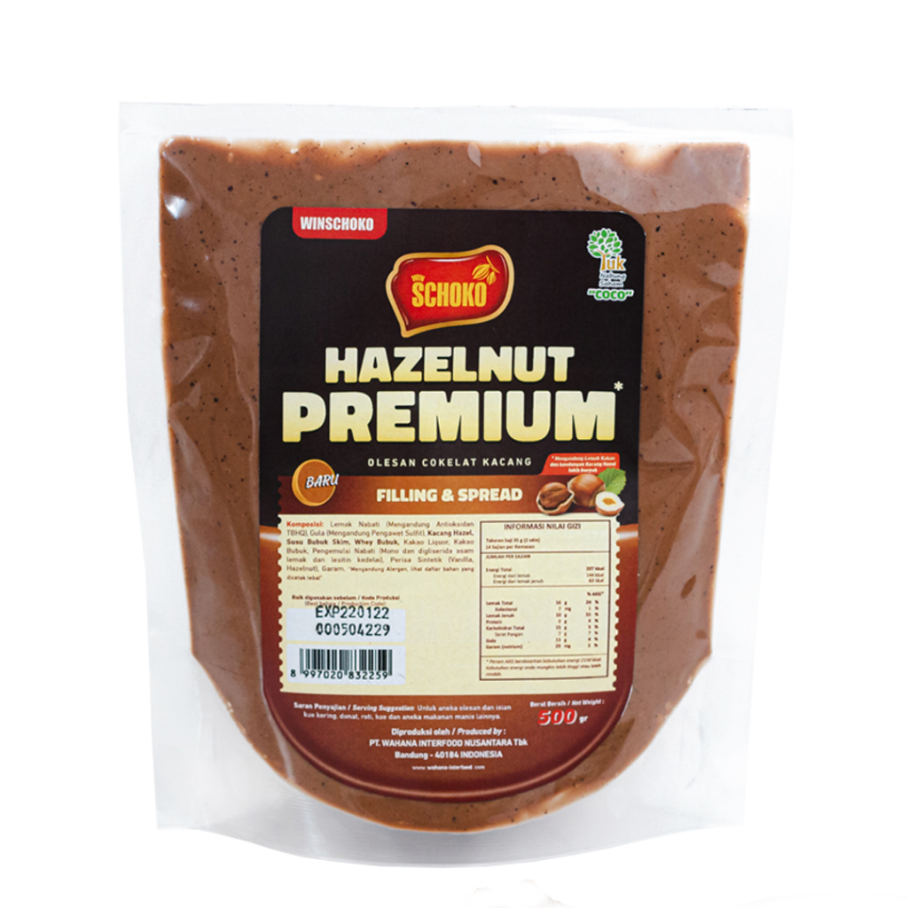 

SCHOKO Hazelnut Premium Filling & Spread - 500 Gr / Selai Coklat