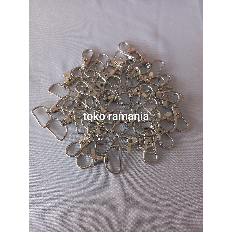 Cantelan Oval Kait Besi Chrome Ukuran 4 cm Atau Pengait Tas