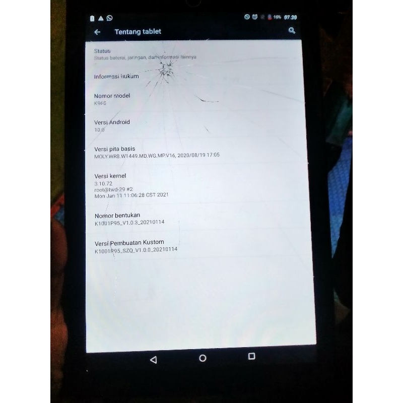 tablet k960 ram 128gb