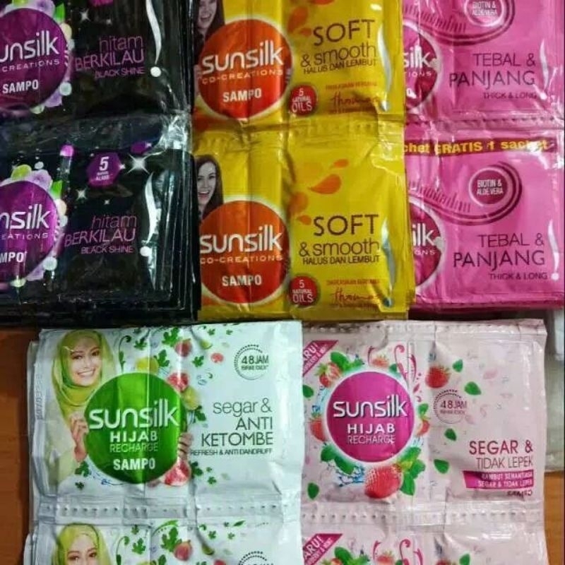 SUNSILK sampo sachet renceng isi 12 || shampo sunsilk hijab