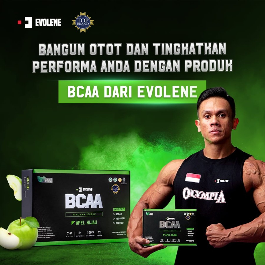 Evolene BCAA 375gram - Suplemen Fitness - BCAA Evolene