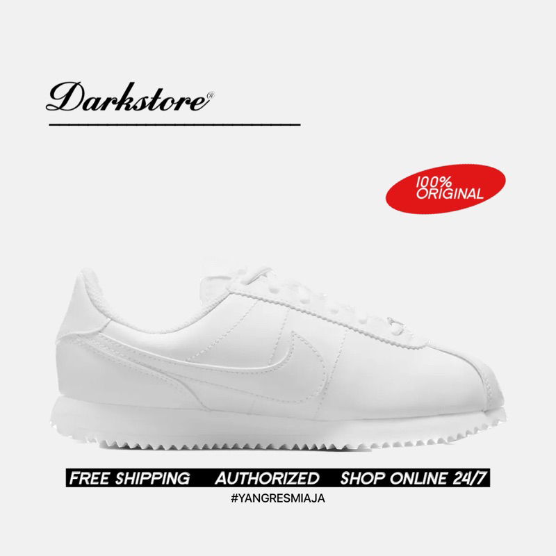 Nike Cortez Triple White GS 100% Original Resmi