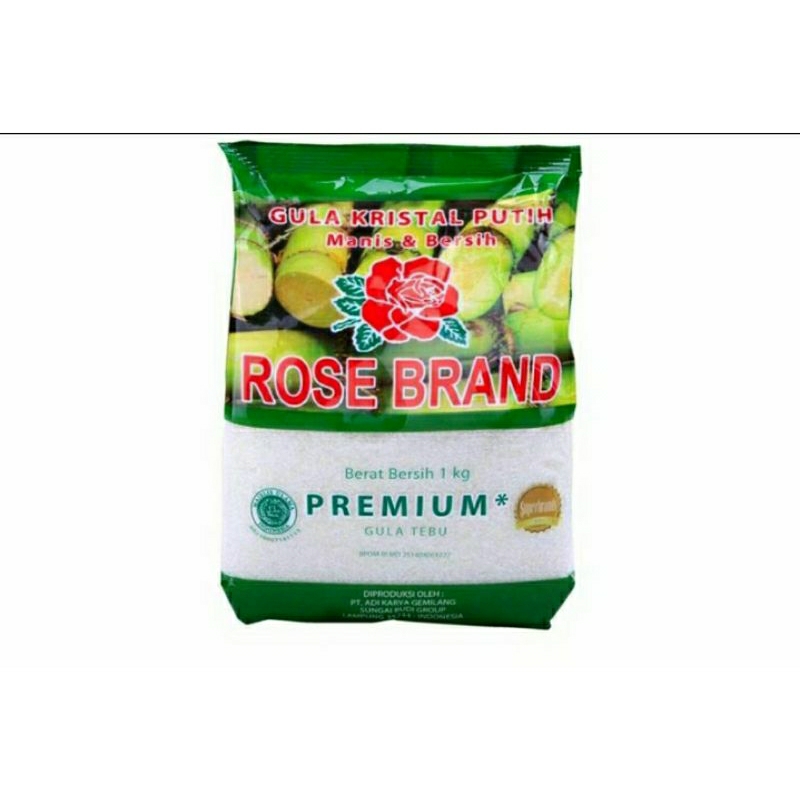 

ROSE BRAND gula pasir kristal putih premium 1 kg