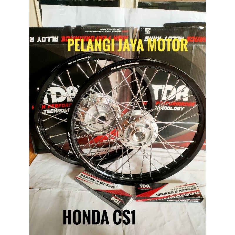 Velg TDR Original Motor Honda Sonic150 tromol set jari velg 160 - 185 ring17 plus ban luar dalam dan