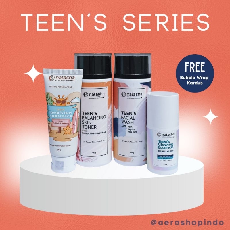 PAKET TEEN'S GLOWING NATASHA / NATASHA CREAM / KOSMETIK REMAJA/