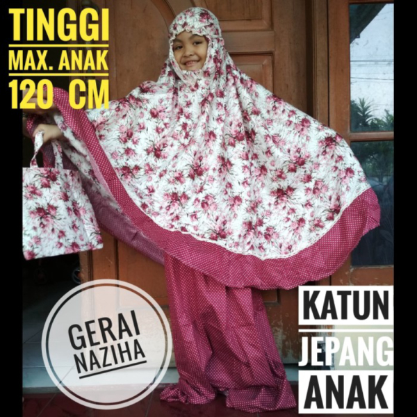 Unik Mukena Anak Mukena Katun Jepang Ori Original Berkualitas