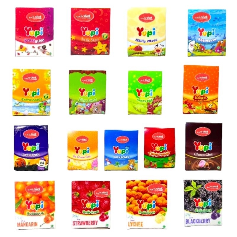 

Permen Gummy YUPI Aneka Rasa Dan Bentuk Lucu