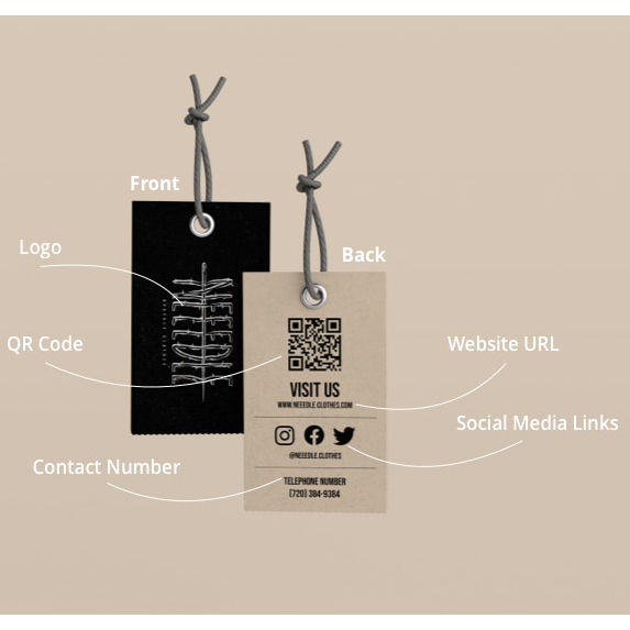 

Hangtag Tebal 350 Gram eyelet ring besi / Hang tag laminasi / Hang tag Free Desain
