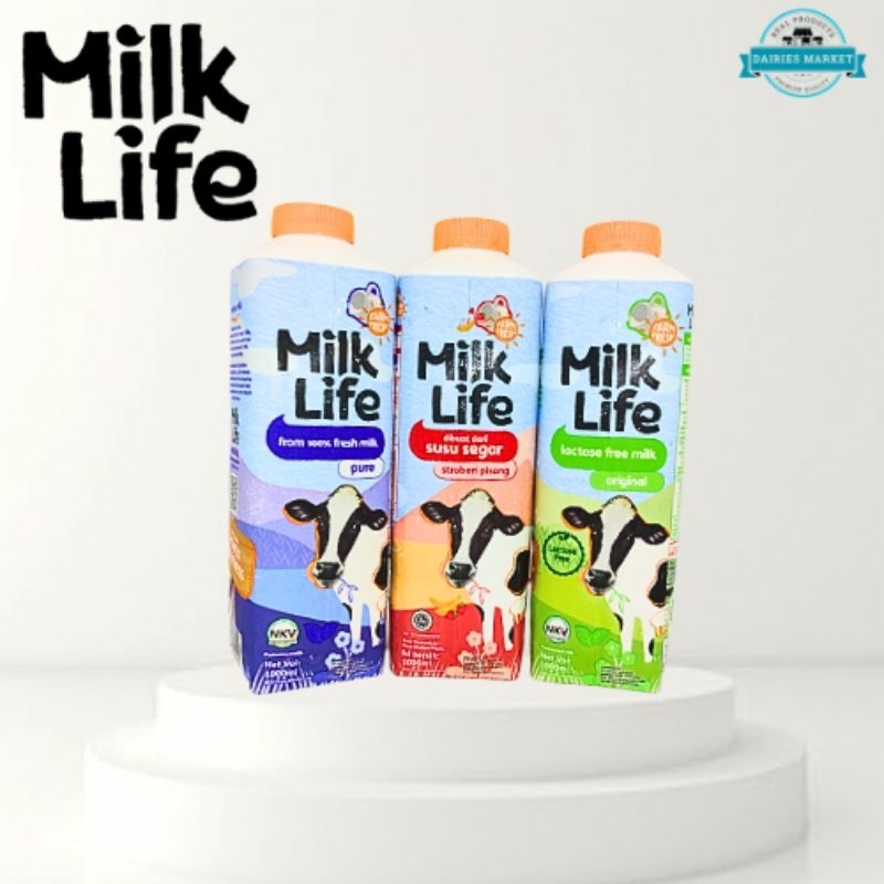 

Milk Life Fresh Milk Plain/Strawberry/Lactose Free