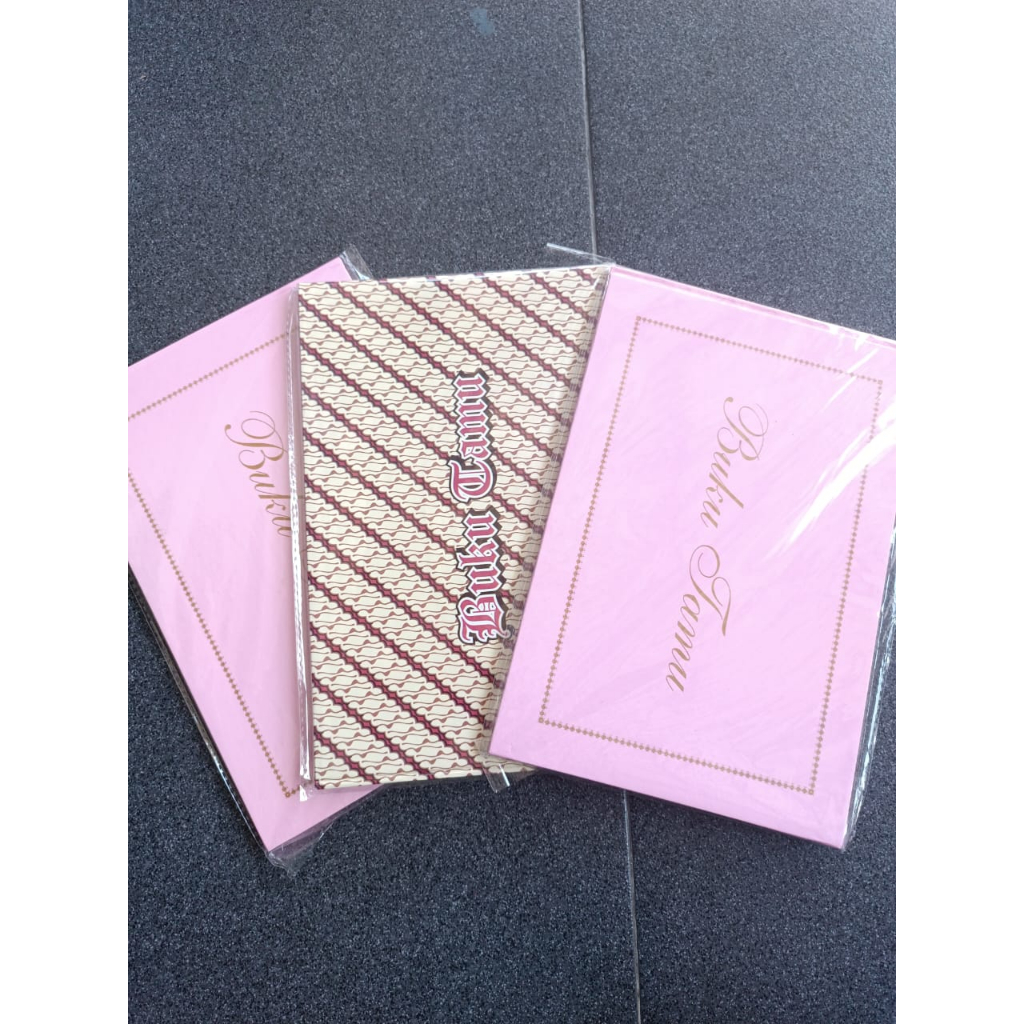 

GUEST BOOK BUKU TAMU ACARA FORMAL PINK BATIK MEREK JOYKO 1 PCS