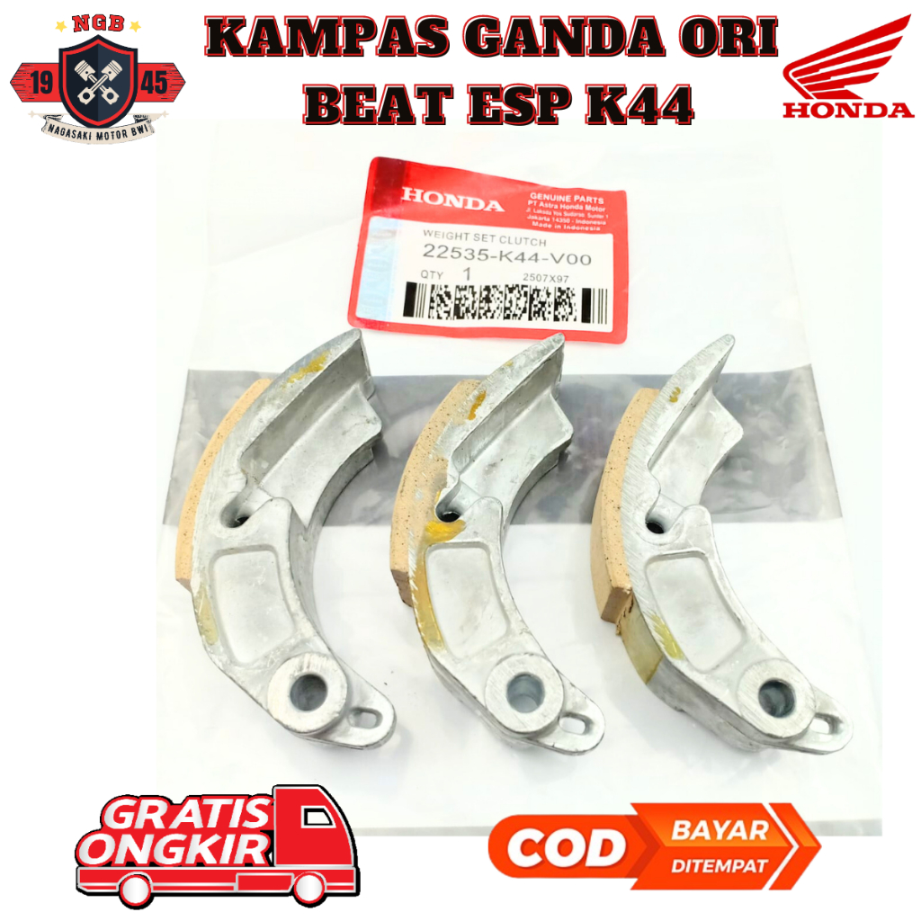 kampas ganda honda beat fi - Kampas Ganda ORI BeAT POP eSP - kampas  Vario 110 eSP ,  Scoopy eSP K44