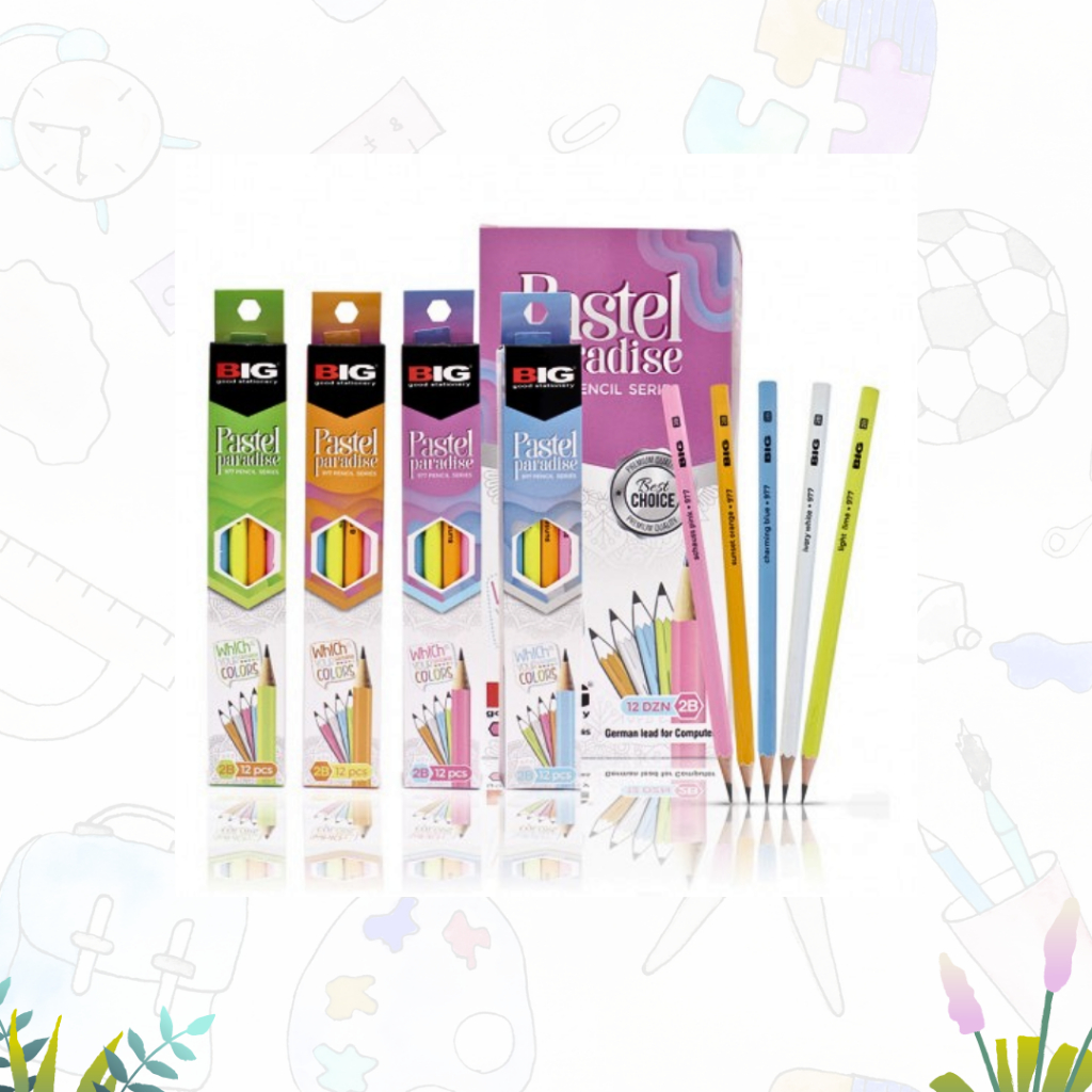 

PENSIL/PENCIL/PENSIL 2B/ PENSIL BIG 2B 977 PASTEL PARADISE (PCS)