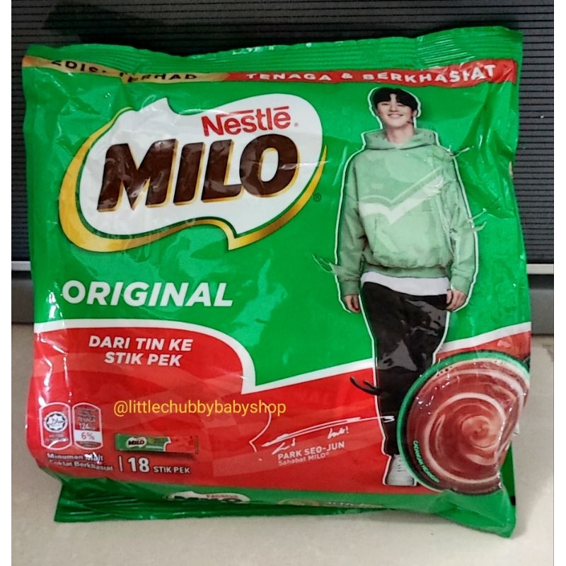 NESTLE MILO KOSONG ORIGINAL / MILO BUBUK TANPA GULA IMPORT MALAYSIA ORI (18 STIK)
