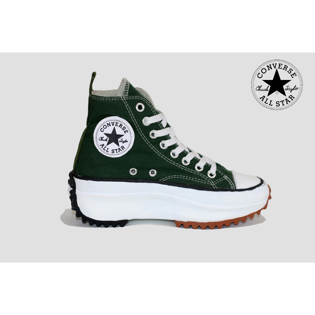 Sepatu Converse Run Star Hike Warna Hijau Army Sepatu Sneakers Fashion Sepatu Olahraga Sepatu Import