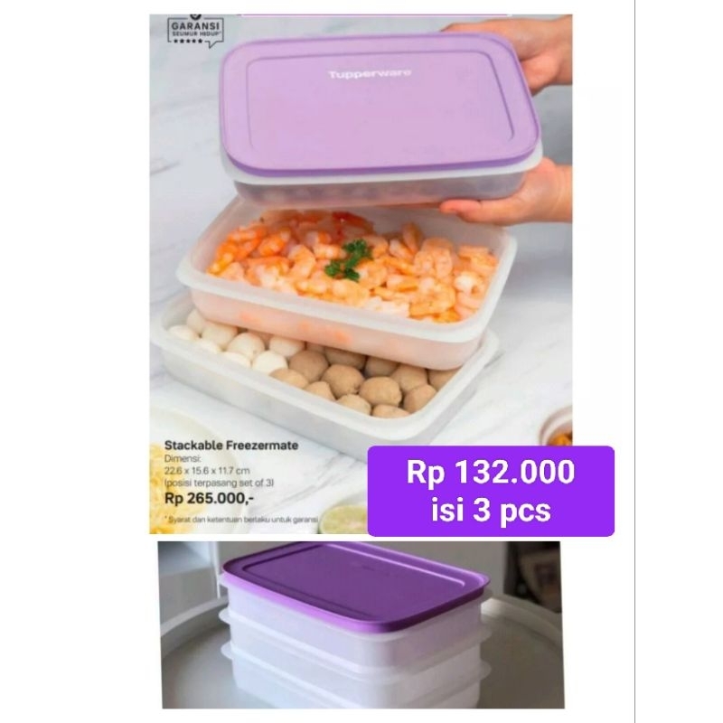 Stackable freezermate Tupperware
