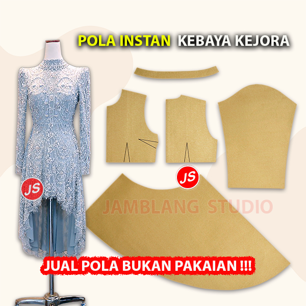 Pola Instan Kebaya Kejora Modern