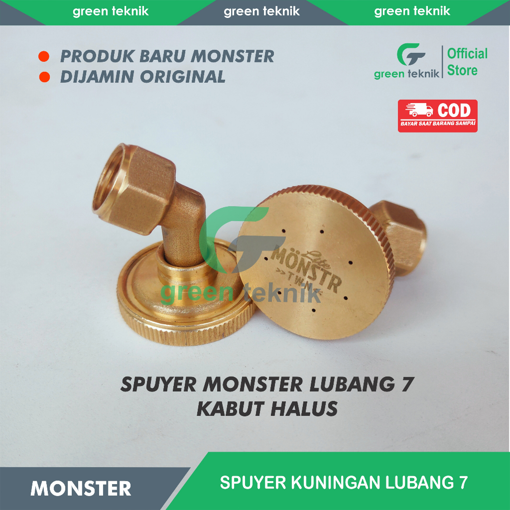 Nozzle Sprayer Spuyer Kuningan MONSTER Lubang 7 Kabut Halus
