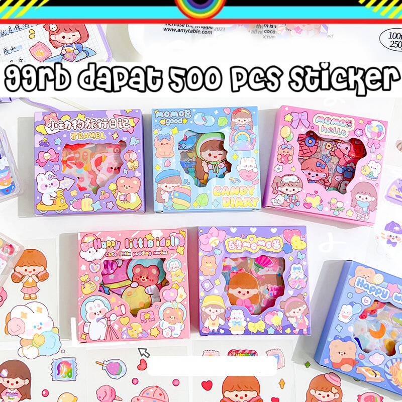 

MURAH !! 500 PCS STICKER PET TRANSPARANT JOURNALING SUDAH CUTTING MOTIF DIKIRIM RANDOM @banyak